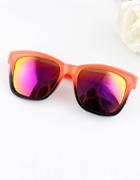 Shein Orange Frames Resin Plastic Sunglasses