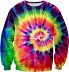 Shein 3d Digital Printing Colored Swirl Pattern Sweatshirts Hedging