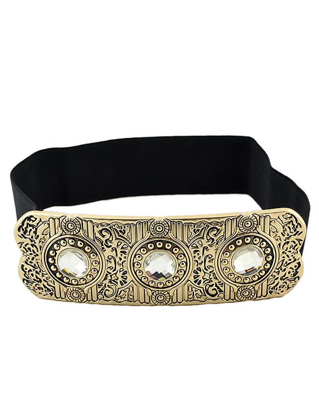 Shein Fashion Style Accessories Black Wide Women Elastic Belt