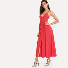 Shein Split Side Self Tie Slip Dress