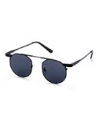 Shein Black Frame Geometric Lens Sunglasses