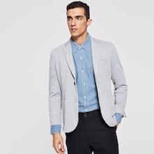 Shein Men Single Button Shawl Collar Blazer