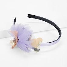Shein Girls Flower & Faux Pearl Decorated Headband