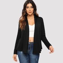 Shein Open Front Short Duster Coat