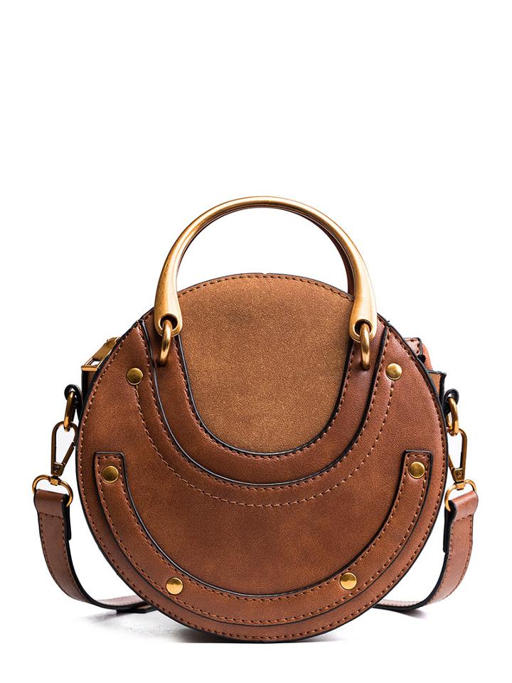 Shein Round Design Pu Shoulder Bag