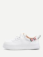 Shein Striped Detail Lace Up Sneakers