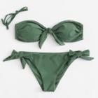 Shein Detachable Straps Knot Bikini Set