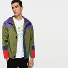 Shein Men Cut And Sew Hooded Jacket