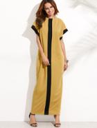 Shein Contrast Panel Cocoon Dress With Hidden Pocket