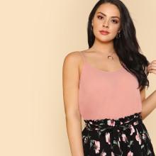 Shein Plus Solid Longline Cami Top