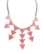Shein Red Gold Triangle Chain Necklace