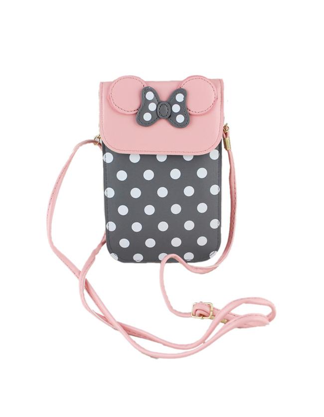 Shein Grey Cute Pu Leather Card Bag