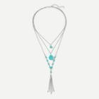 Shein Chain Tassel Pendant Layered Necklace