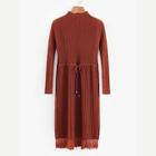 Shein Lace Hem Rib Knit Sweater Dress