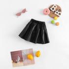 Shein Toddler Girls Solid Flared Pu Skirt