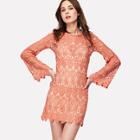 Shein Guipure Lace Dress With Inner Slip