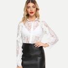 Shein See Through Lace Blouse