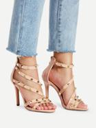 Shein Studded Decor Strappy Pumps
