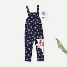 Shein Boys Christmas Print Jumpsuit