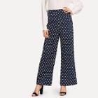 Shein Button Up Slant Pocket Wide Leg Pants