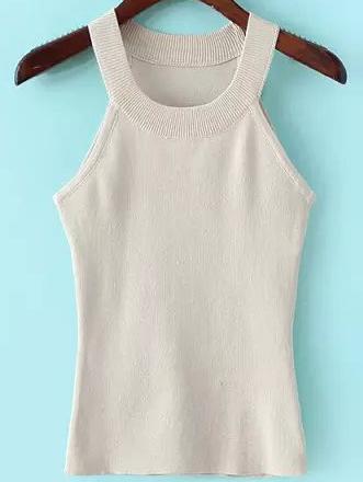 Shein Apricot Woman Sweater Cami Top