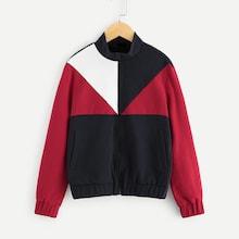 Shein Girls Cut And Sew Sweatshirt