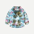 Shein Toddler Boys Flamingo & Tree Print Shirt