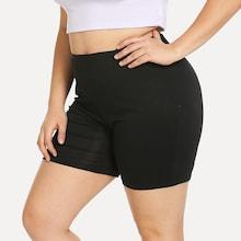 Shein Plus Solid Leggings Shorts