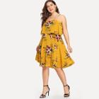 Shein Plus Double Layer Floral Cami Dress