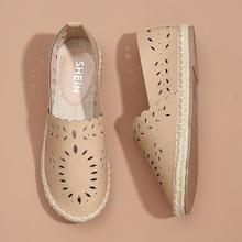 Shein Cut-out Design Espadrille Flats