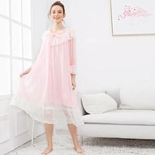 Shein Contrast Lace Panel Mesh Night Dress