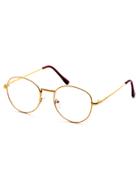 Shein Gold Delicate Frame Clear Lens Glasses