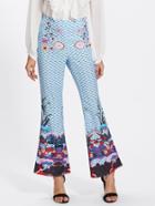Shein Mixed Print Flared Pants