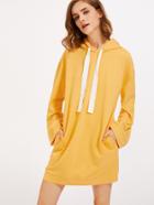 Shein Wide Sleeve Hoodie Dress