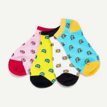 Shein Cartoon Ankle Socks 4pais