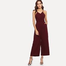 Shein Wide Leg Strap Jumpsuit