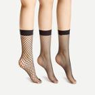 Shein Fishnet Ankle Socks 3 Pairs