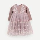 Shein Toddler Girls Contrast Lace Mesh Dress