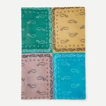 Shein Paisley Print Colorblock Scarf