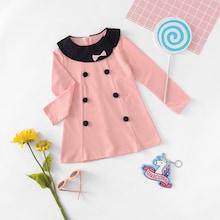 Shein Toddler Girls Button Detail Dress