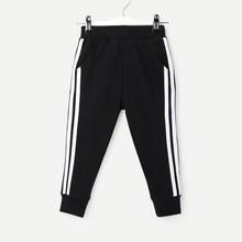Shein Toddler Boys Striped Side Pants
