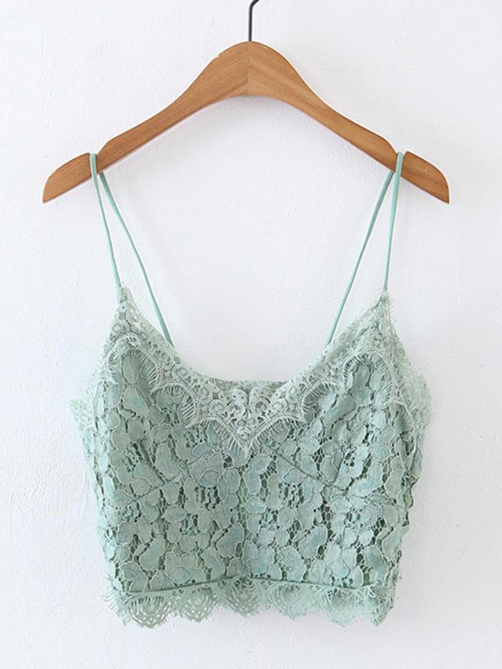 Shein Lace Crop Cami Top