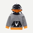 Shein Toddler Boys Elk Print Raglan Sleeve Hoodie