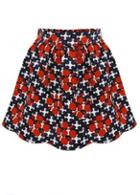 Rosewe New Arrival Colorful Printed Skirts With Elastic Waist