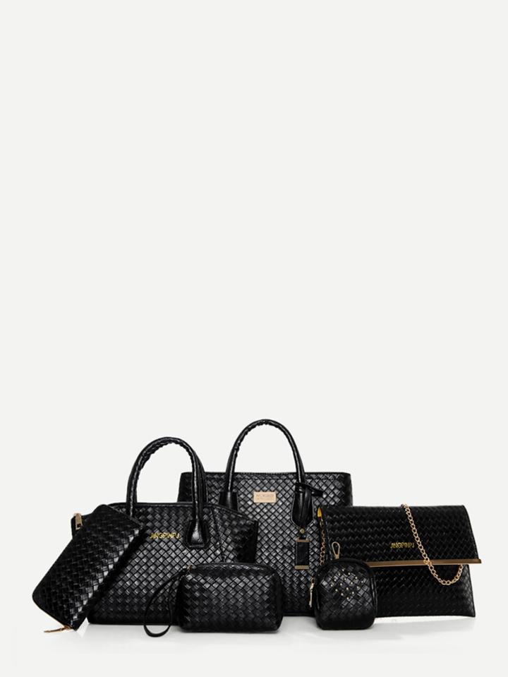 Shein Woven Pu Shoulder Bag 6pcs