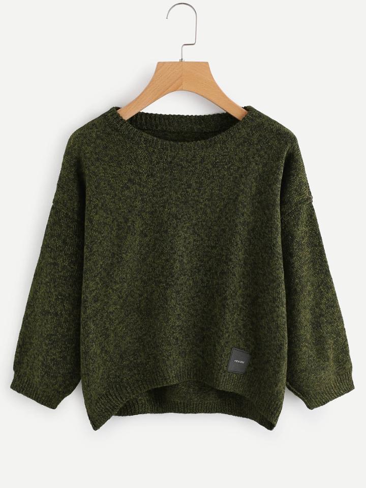 Shein Dolphin Hem Sweater