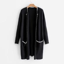 Shein Contrast Trim Longline Cardigan