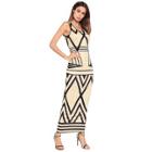 Shein Geometric Print Tank Longline Dress