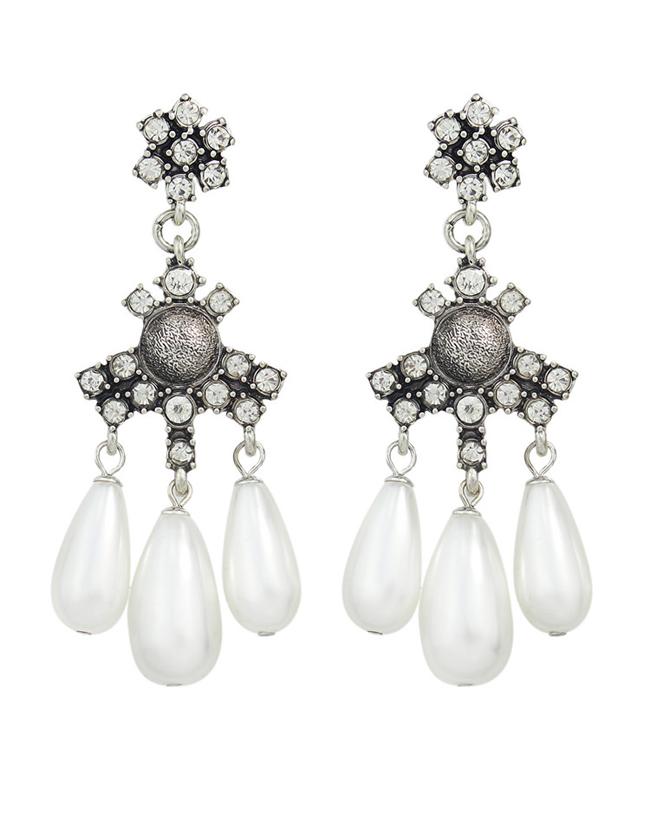 Shein Chandelier Style Rhinestone Earrings