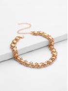 Shein Metal Flower Delicate Chain Choker